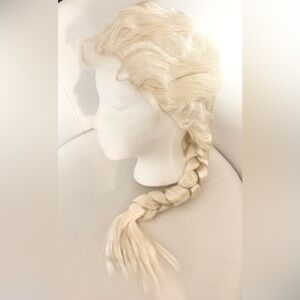 Elsa Frozen Blonde Braid Wig